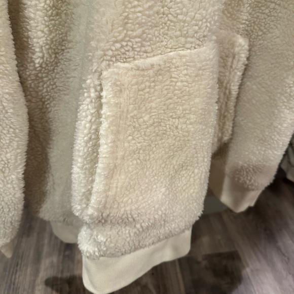 Official Off-White Vans Sherpa Quarter Zip Hoodie - Picture 6 of 7